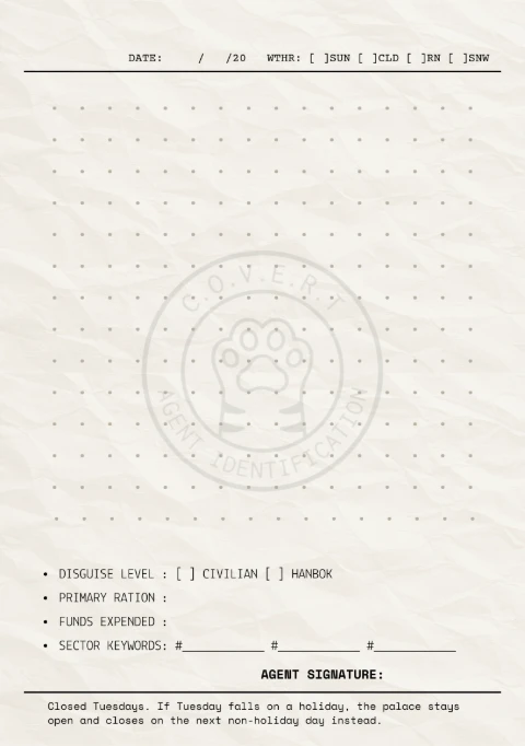 The report page for the Gyeongbokgung / Seochon zone