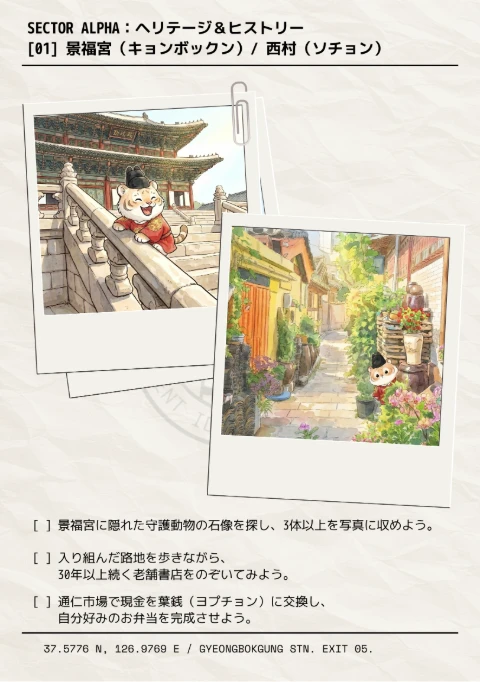 景福宮・西村区域の指令面