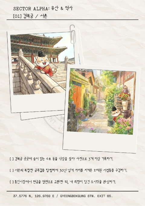 경복궁·서촌 구역의 지령 면